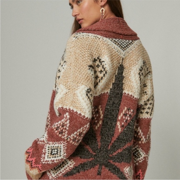 Wool Cannabis Leaf Sweater